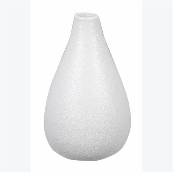 Youngs 4.02 in. Stoneware Vase, White 11242